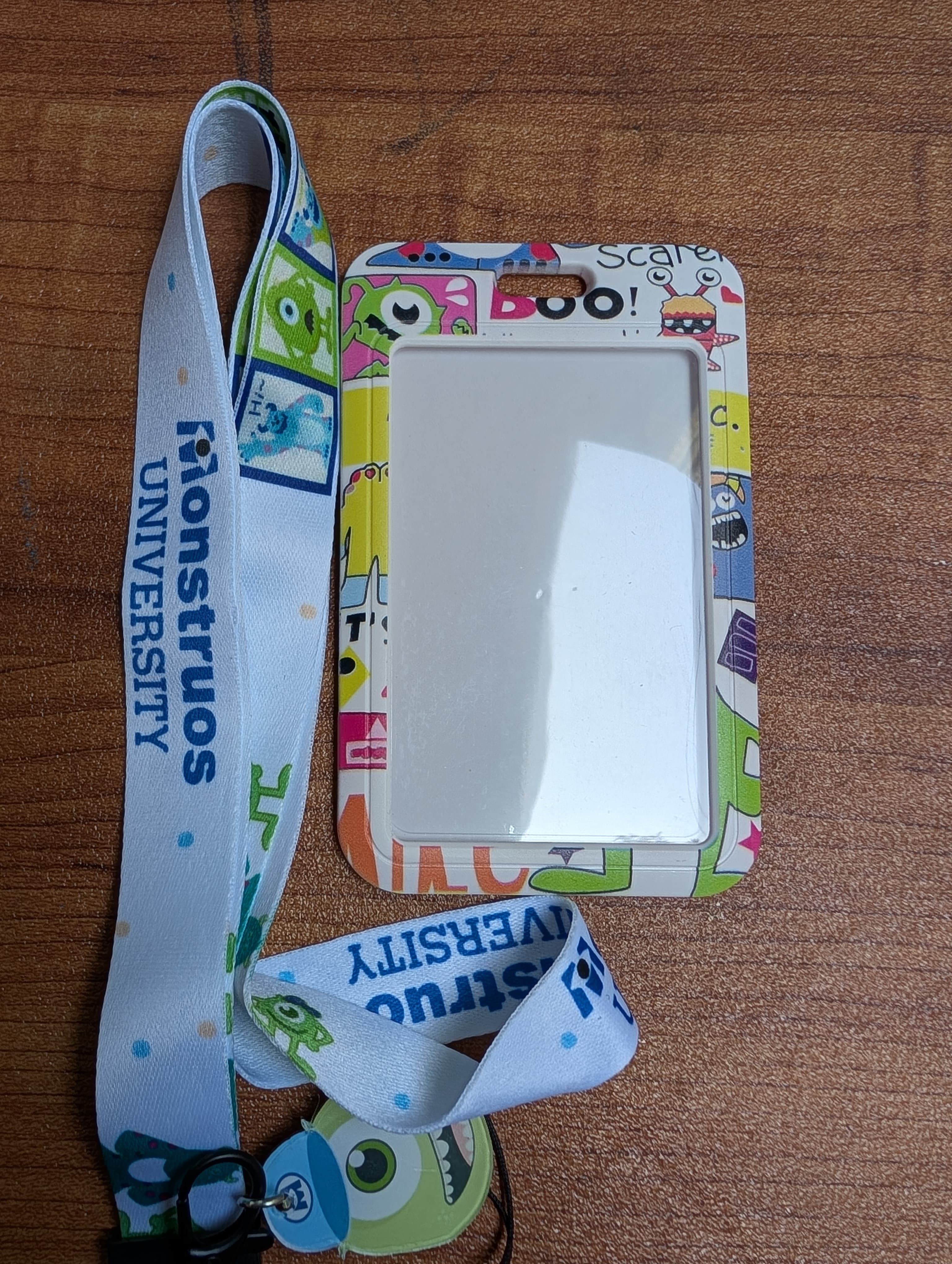 Monsters University Mike Wazowski ID Card Holder with Lanyard and Charm 2