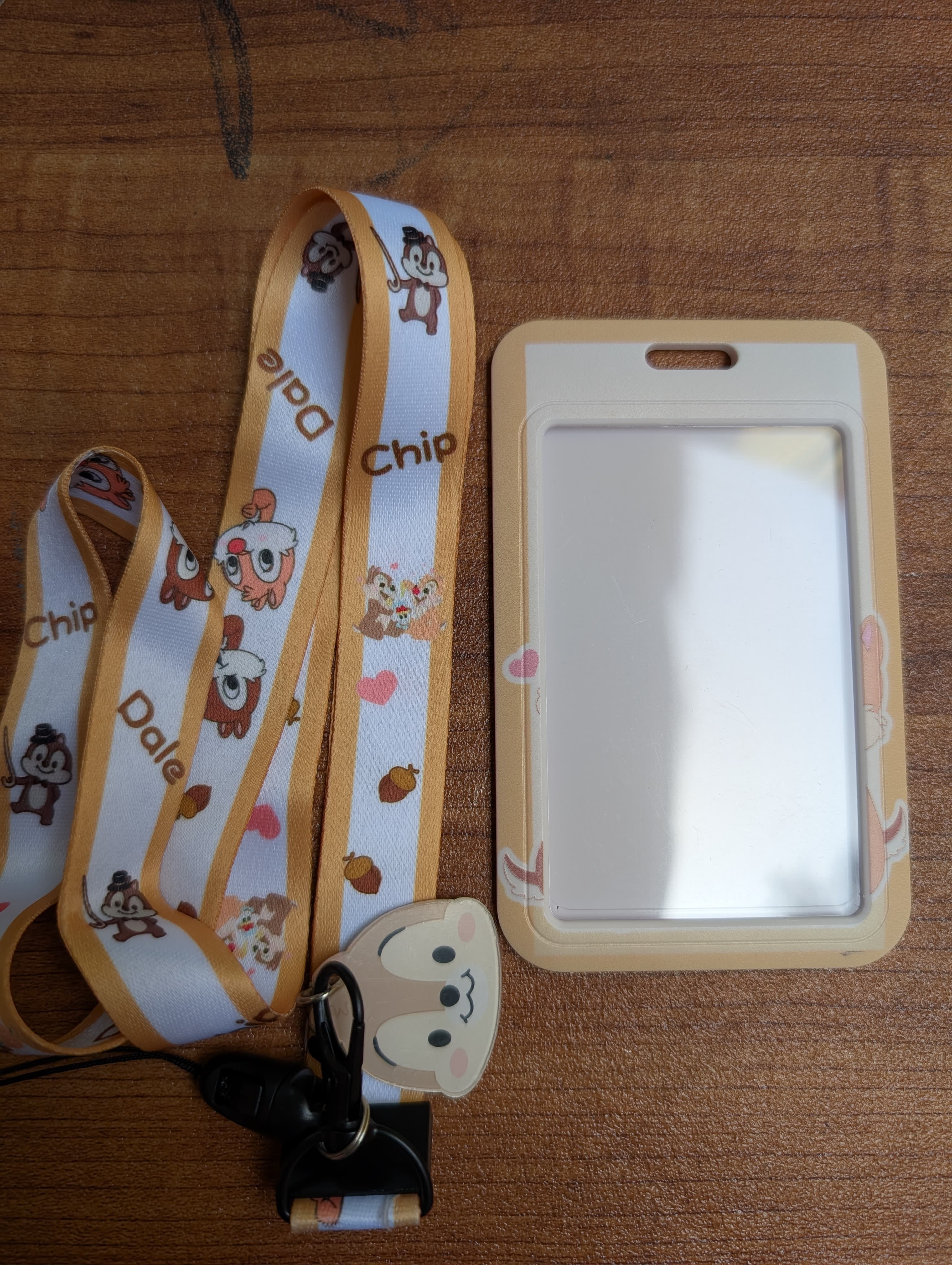 Chip 'n Dale ID Card Holder with Lanyard and Charm