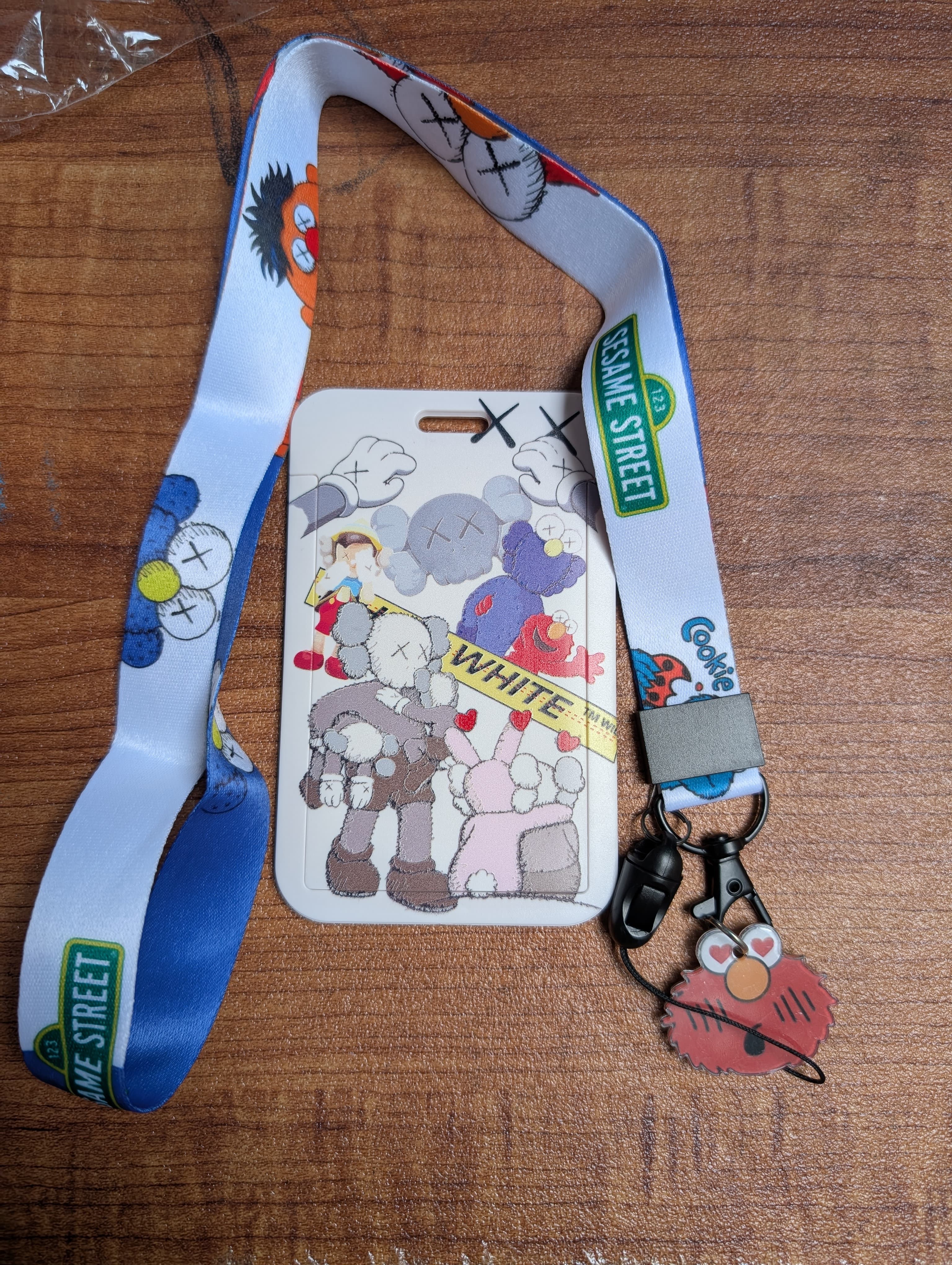 Sesame Street Character ID Card Holder with Lanyard and Elmo Charm